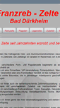 Mobile Screenshot of franzreb-zelte.de